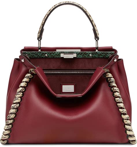 Fendi peekaboo snakeskin